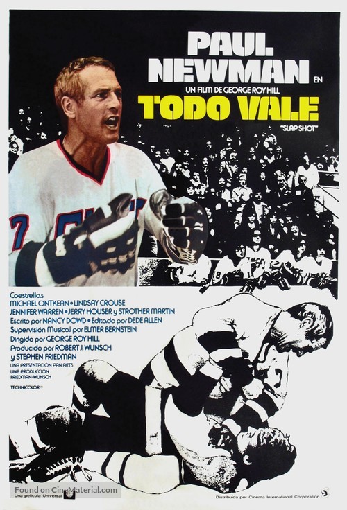 Slap Shot - Argentinian Movie Poster