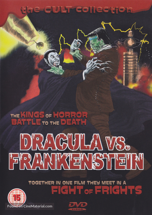 Dracula Vs. Frankenstein - British DVD movie cover