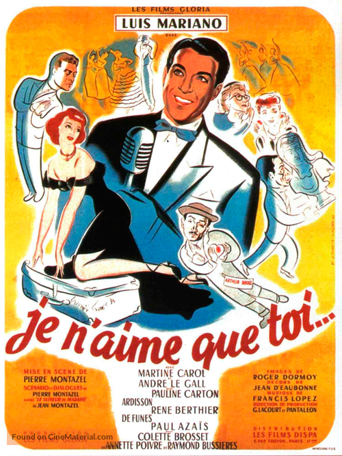 Je n&#039;aime que toi - French Movie Poster