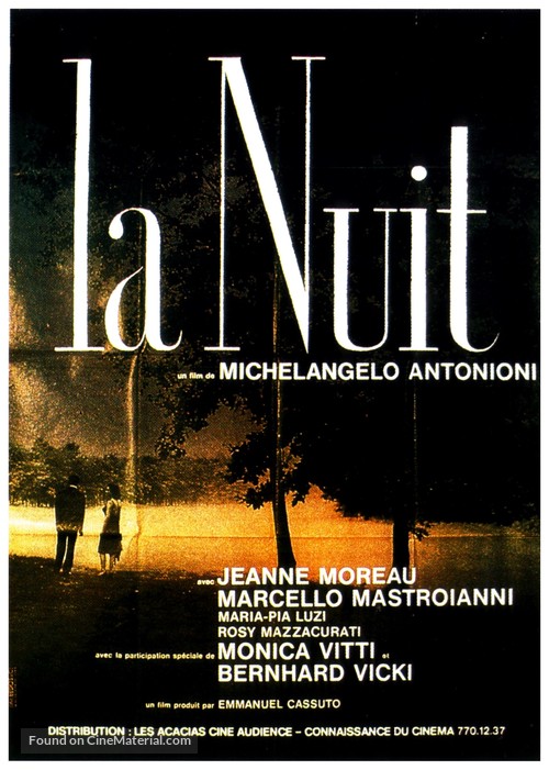 La notte - French Movie Poster