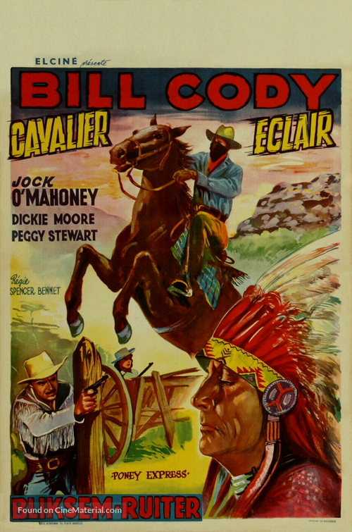 Cody of the Pony Express - Belgian Movie Poster