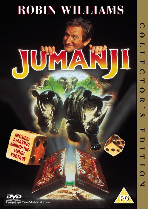 Jumanji - British DVD movie cover
