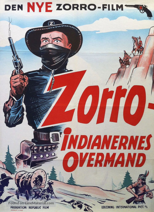 Ghost of Zorro - Danish Movie Poster