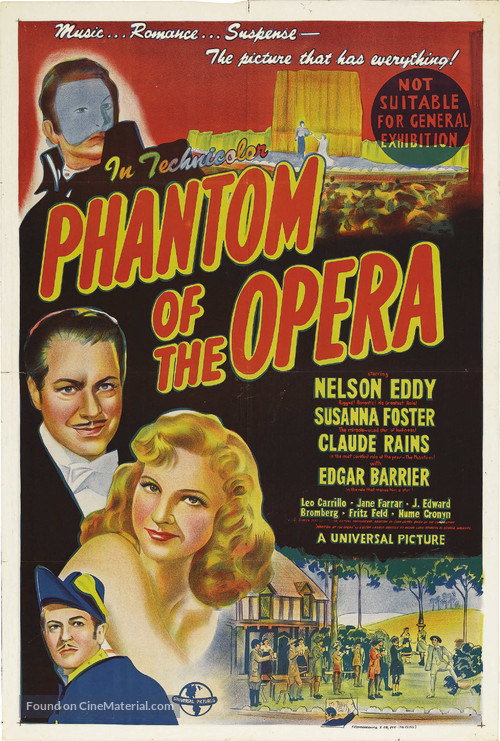 Phantom of the Opera - Australian Movie Poster