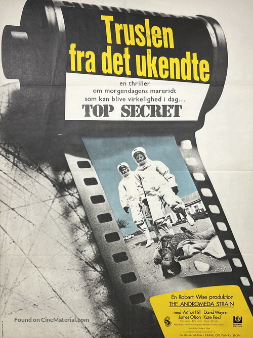 The Andromeda Strain - Danish Movie Poster