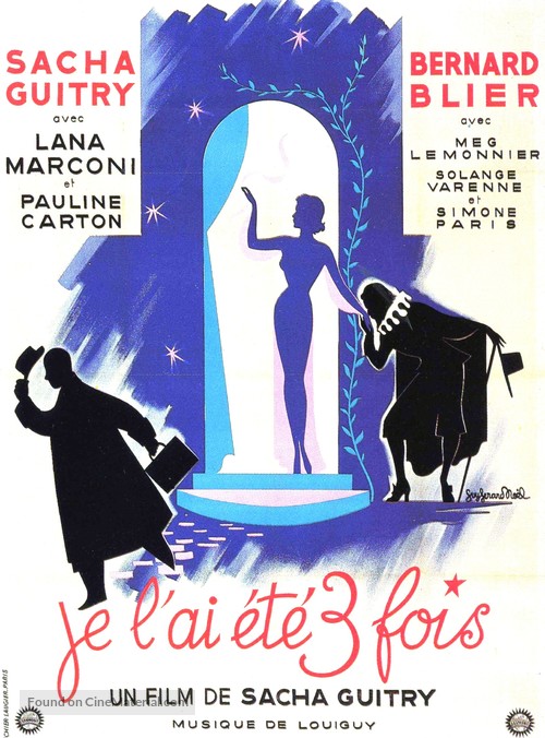 Je l&#039;ai &eacute;t&eacute; trois fois - French Movie Poster