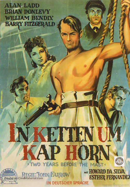 Two Years Before the Mast - German Movie Poster