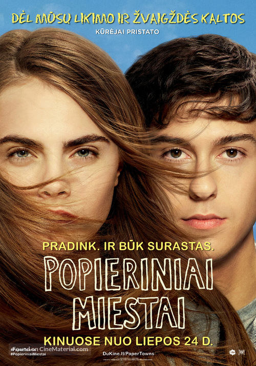 Paper Towns - Lithuanian Movie Poster