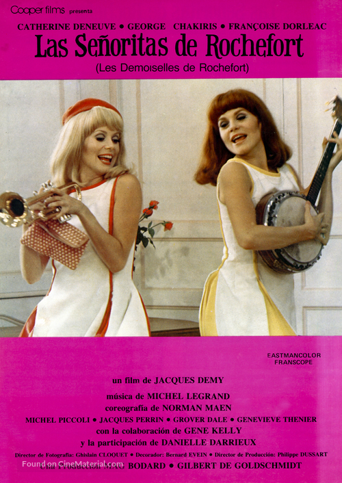 Les demoiselles de Rochefort - Spanish Movie Poster