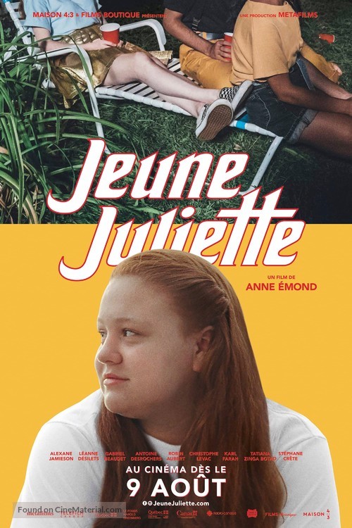 Jeune Juliette - Canadian Movie Poster