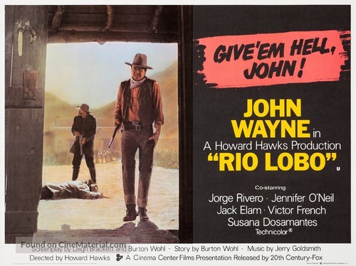 Rio Lobo - British Movie Poster