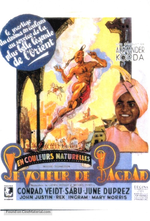 The Thief of Bagdad - French Movie Poster