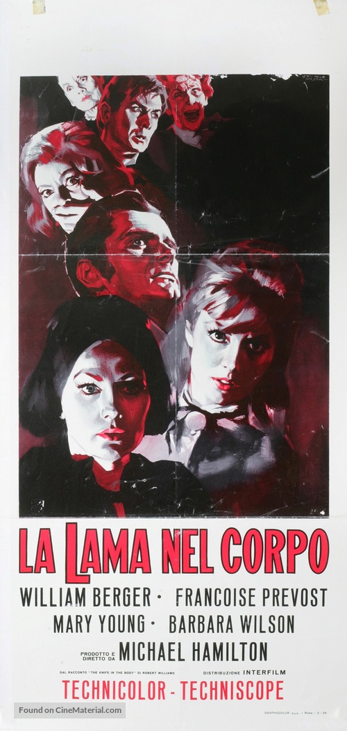 La lama nel corpo - Italian Movie Poster