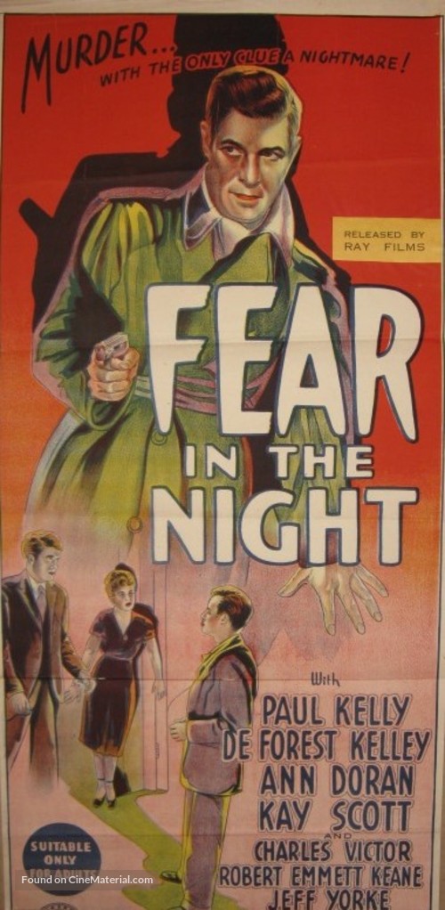 Fear in the Night - Australian Movie Poster
