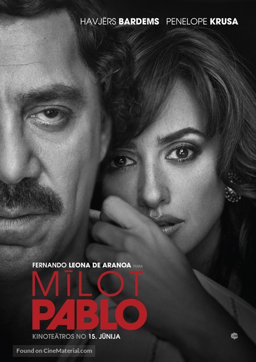 Loving Pablo - Latvian Movie Poster