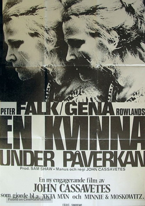 A Woman Under the Influence - Swedish Movie Poster