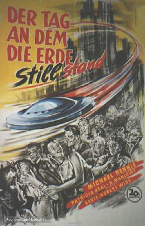 The Day the Earth Stood Still - German Movie Poster