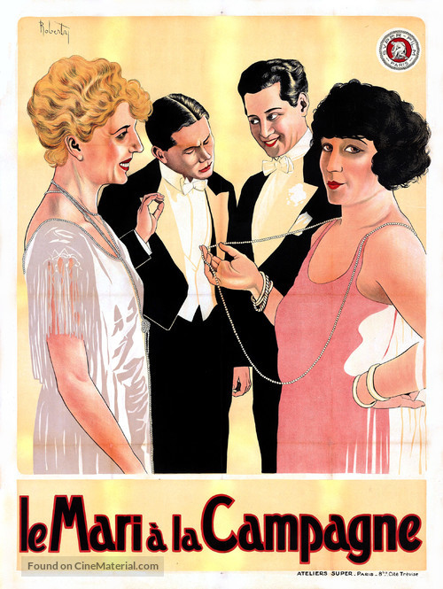 Il marito in campagna - French Movie Poster