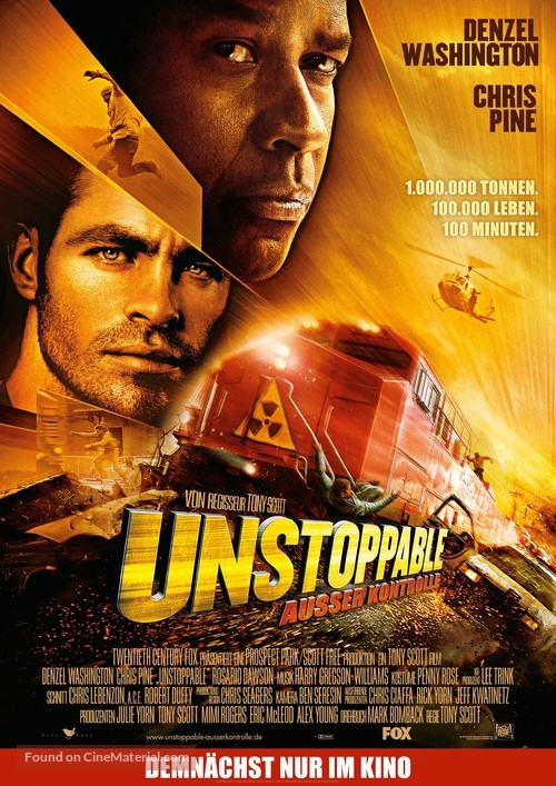 Unstoppable - German Movie Poster