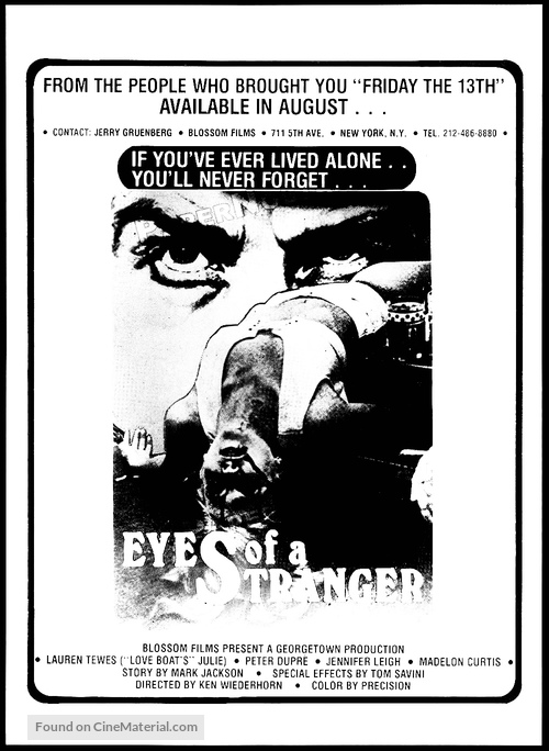 Eyes of a Stranger - poster