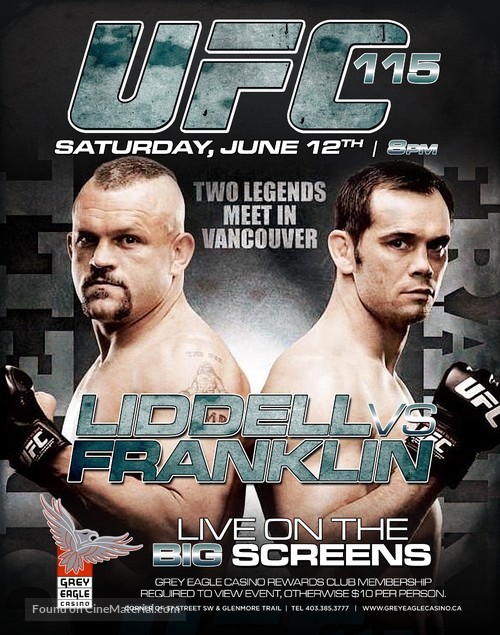 UFC 115: Liddell vs. Franklin - Canadian Movie Poster