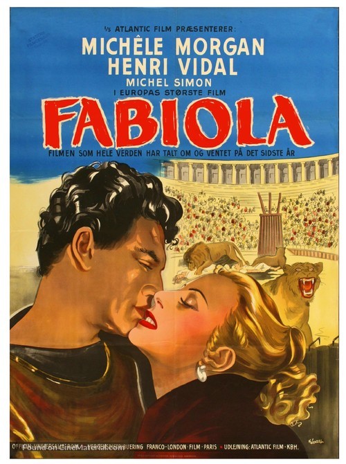 Fabiola - Danish Movie Poster