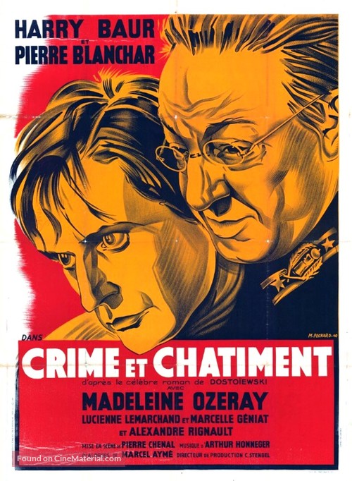 Crime et ch&acirc;timent - French Movie Poster