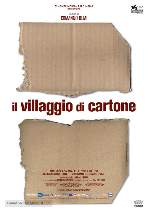 Il villaggio di cartone - Italian Movie Poster