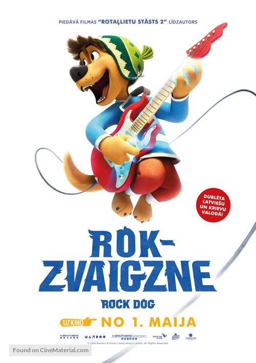 Rock Dog - Latvian Movie Poster