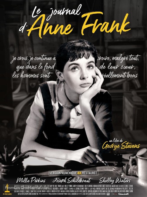 The Diary of Anne Frank - French Re-release movie poster