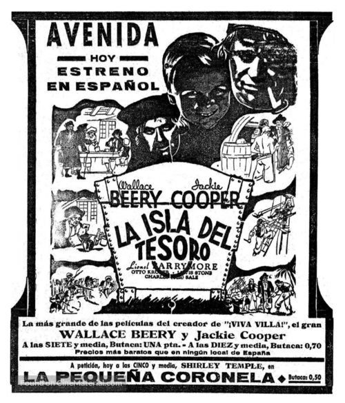 Treasure Island - Spanish poster