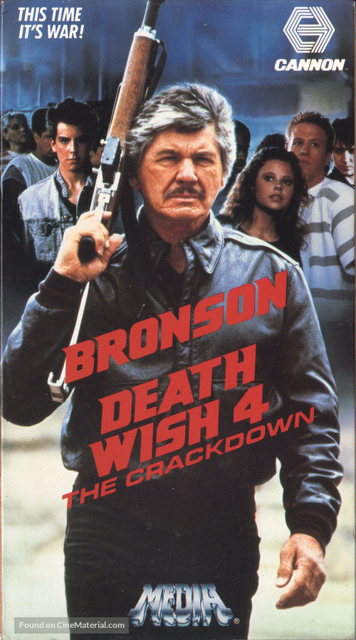 Death Wish 4: The Crackdown - VHS movie cover