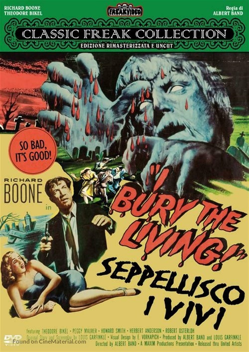 I Bury the Living - Italian DVD movie cover