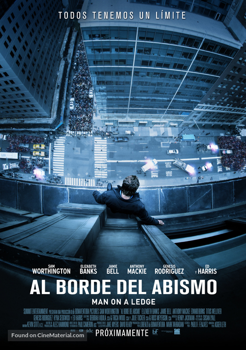 Man on a Ledge - Chilean Movie Poster