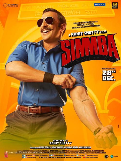 Simmba - Indian Movie Poster