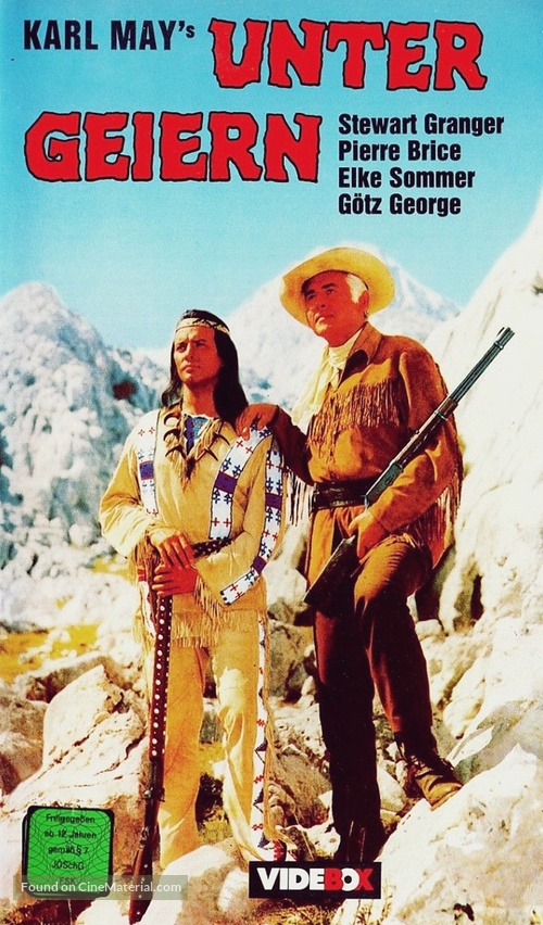 Unter Geiern - German VHS movie cover