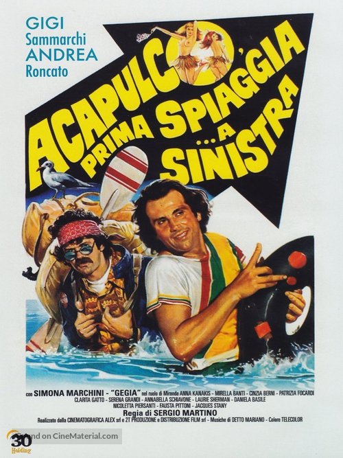 Acapulco, prima spiaggia... a sinistra - Italian Movie Poster