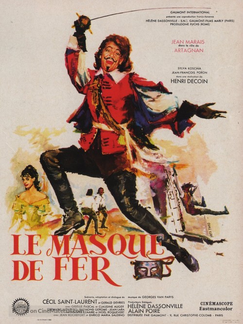 Masque de fer, Le - French Movie Poster