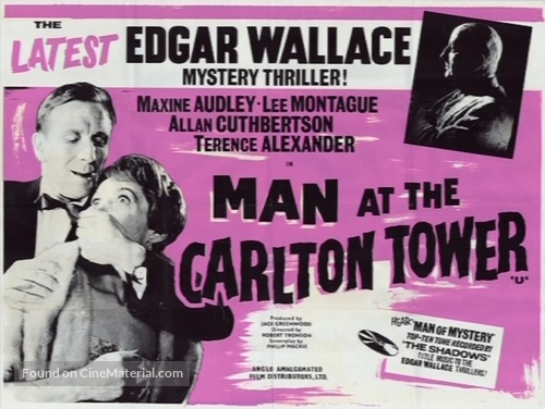 The Man at the Carlton Tower - British Movie Poster