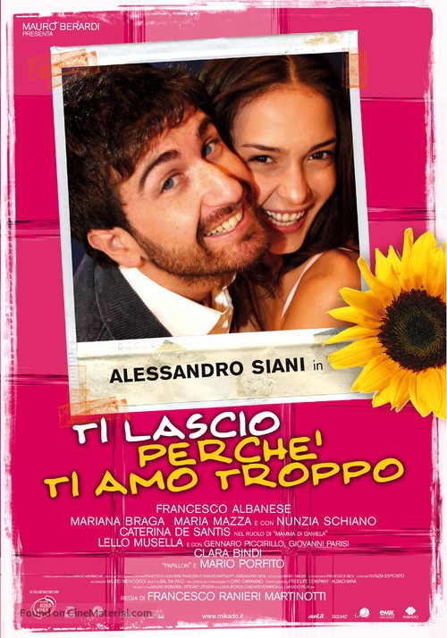 Ti lascio perch&egrave; ti amo troppo - Italian poster