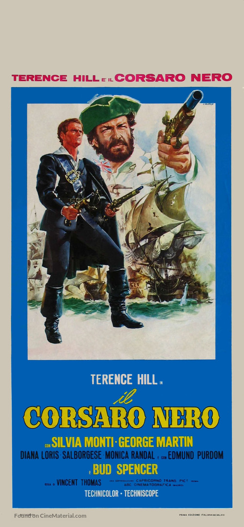 Il corsaro nero - Italian Movie Poster