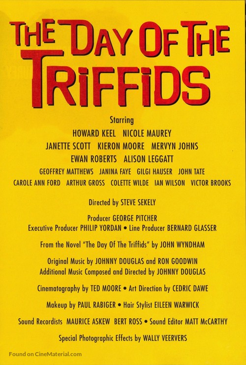 The Day of the Triffids - poster
