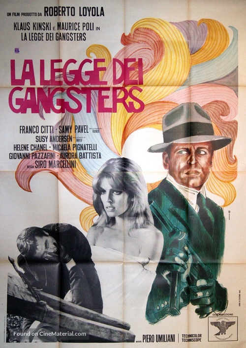 La legge dei gangsters - Italian Movie Poster