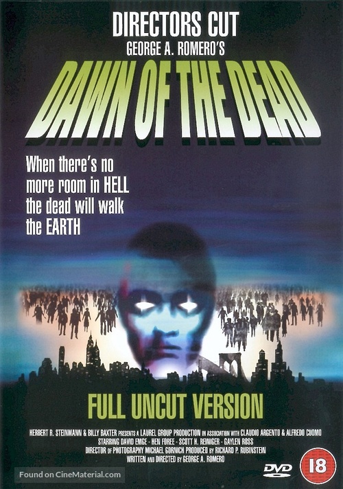 Dawn of the Dead - British DVD movie cover