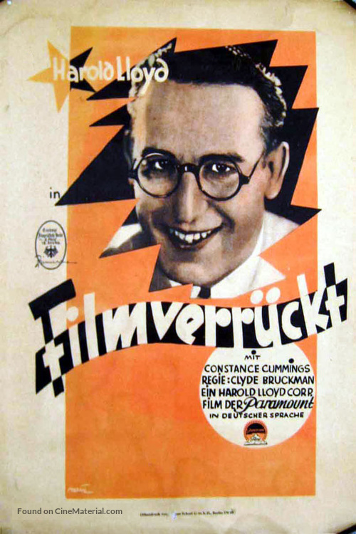 Movie Crazy - German Movie Poster