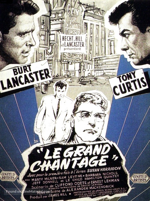 Sweet Smell of Success - French Movie Poster