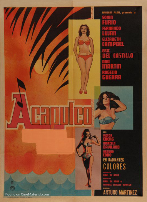 Acapulco a go-g&oacute; - Mexican Movie Poster