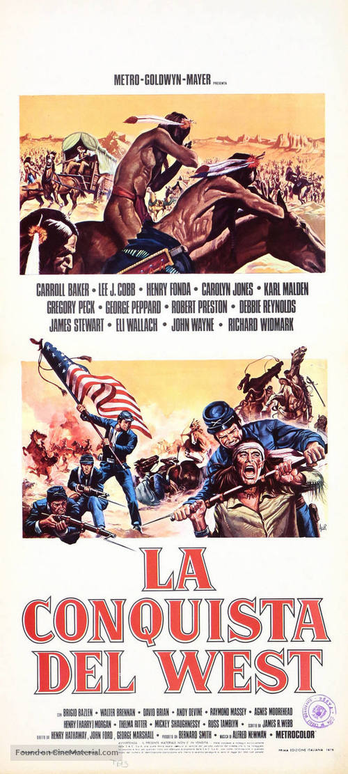 How the West Was Won - Italian Movie Poster