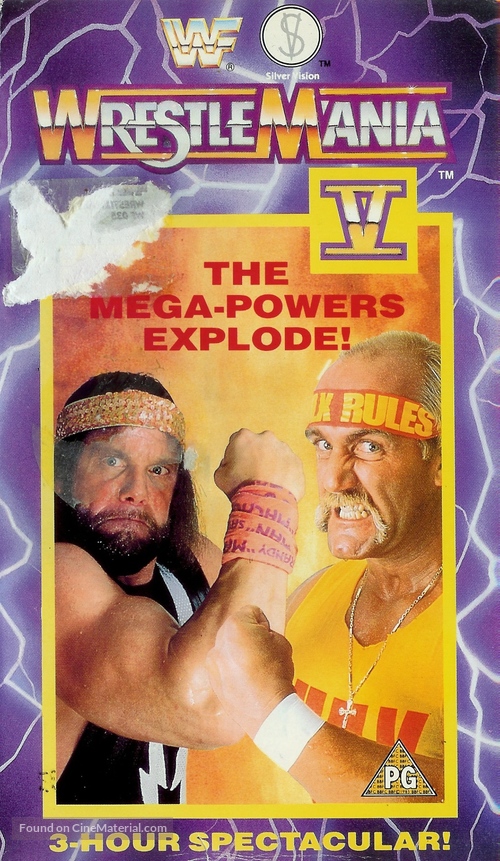WrestleMania V - British VHS movie cover