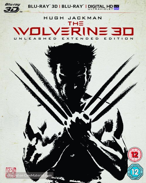 The Wolverine - British Blu-Ray movie cover